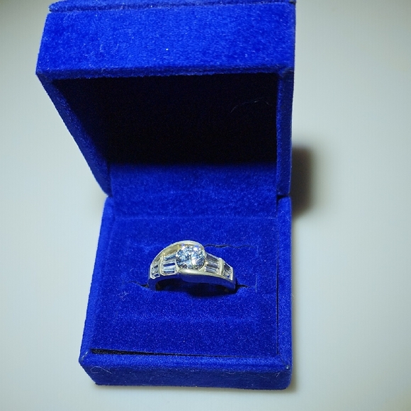 Diamonique Sterling Silver Ring - Picture 1 of 11